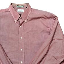 Camisa masculina Gitman Bros 17.5 36 botões vermelha rosé manga longa algodão importado comprar usado  Enviando para Brazil