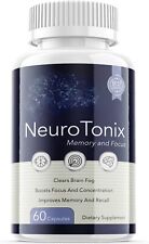 1- Confezione - NeuroTonix Cervello Booster, Focus, Memory, Clarity, Nootropic comprar usado  Enviando para Brazil