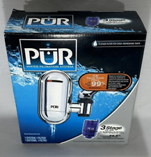 PUR 3 STAGE WATER FILTRATION SYSTEM FM-3700 FAUCET MOUNT SYSTEM-1 SYSTEM-1FILTER for sale  Shipping to South Africa
