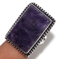 Charoite 925 Silver Plated Gemstone Handmade Ring US 8 Superb Jewelry GW for sale  Shipping to South Africa