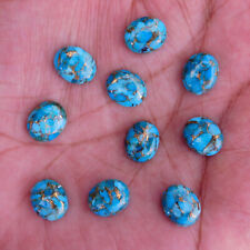 Lote de piedras preciosas sueltas cabujón de cobre azul natural turquesa 4x6 a 18x25 mm segunda mano  Embacar hacia Mexico