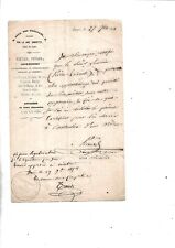 Année 1852. certificat. d'occasion  Bergerac