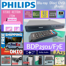Leitor de DVD Blu-Ray Philips (BDP2501/F7 E) Wi-Fi/DVD upscaling de vídeo com controle remoto, usado comprar usado  Enviando para Brazil