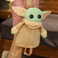 Mochila de Pelúcia Baby Yoda Star Wars Mandalorian Menina Bolsa Escolar Boneca Brinquedo Infantil, usado comprar usado  Enviando para Brazil