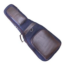 Used, Guitar Bag Electric Acoustic Bass Leather & Jeans Gig Case Strap with Handle NEW for sale  Shipping to South Africa