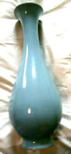Vaso/frasco canelado redondo clássico porcelana azul Robin Egg 14"" comprar usado  Enviando para Brazil