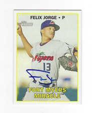 Cartão assinado Felix Jorge Fort Myers Miracle 2016 Heritage Minors #35 com certificado de autenticidade comprar usado  Enviando para Brazil
