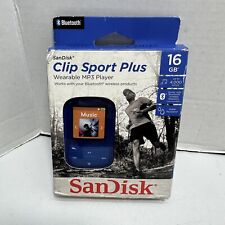 Reproductor de MP3 SanDisk Clip Sport Plus 16 GB con Bluetooth y radio FM (azul) segunda mano  Embacar hacia Argentina