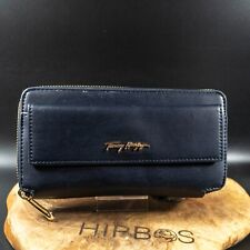 Cartera billetera Tommy Hilfiger grande con cremallera alrededor billetera azul segunda mano  Embacar hacia Argentina