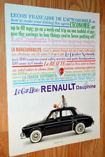 Usado, Renault Dauphine 1960 original grande de colección anuncio impreso anuncio 60 leer segunda mano  Embacar hacia Argentina