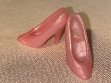 Zapatos de muñeca Barbie de colección punta cerrada tacones rosa perla (H) segunda mano  Embacar hacia Mexico