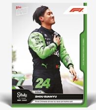 2024 Topps NOW Zhou Guanyu 1st Chinese driver to race 🏎️🔥on home soil #11, used for sale  Shipping to South Africa