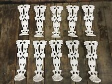 (1) Vintage Cast Iron Grape Pattern White Garden Bench / Chair Replacement Leg for sale  Shipping to South Africa