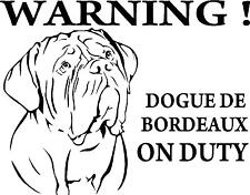 Dogue bordeaux duty d'occasion  Expédié en Belgium