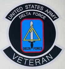 US Army Delta Force Veteran Sticker Waterproof New D518 for sale  Shipping to South Africa