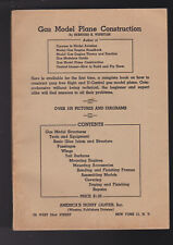 Modelo a gás avião construção grampo encadernado por Bernard B. Winston 1946 comprar usado  Enviando para Brazil