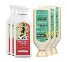 Champú de jojoba Jason Long & Strong y acondicionador 84% aloe vera paquete de 6 segunda mano  Embacar hacia Mexico