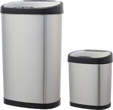 Automatic Stainless Steel Rectangular Dustbin, Set of 2, 12 Litre, 50 Litre for sale  Shipping to South Africa