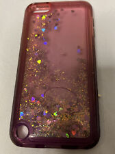 Capa iPod Touch 5ª/6ª/7ª Geração Glitter Líquido Areia Moça Rosa Bling, usado comprar usado  Enviando para Brazil