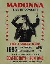 Usado, Pôster de concerto musical reimpressão Madonna 1985 13" x 19" comprar usado  Enviando para Brazil