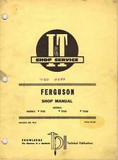 Ferguson TE20-TO20-TO30 I&T Tractor Shop Service Repair Manual for sale  Canada