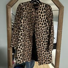 zara leopard coat for sale  West Palm Beach