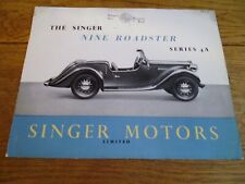 Singer roadster series for sale  FRODSHAM