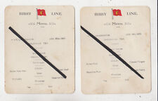 Two menu cards for sale  UK
