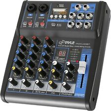 Interfaz de sistema de consola mezclador de audio profesional Pyle 4 canales..., usado segunda mano  Embacar hacia Argentina