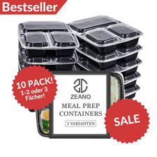 Paquete de 10 contenedores Meal Prep - 1-3 compartimentos caja de comida lonchera apta para microondas segunda mano  Embacar hacia Argentina