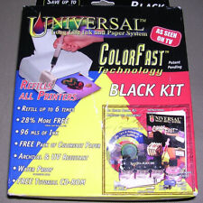 Used, Universal Refill Black Kit for Inkjet Printer Cartridges (96 mls ink) NEW SEALED for sale  Shipping to South Africa