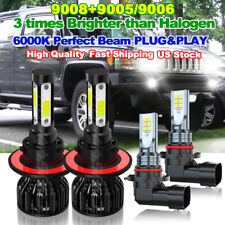 Kit combo de 4 lâmpadas para Hummer H3 2006 2007-2010 farol de LED Hi/Lo + farol de neblina comprar usado  Enviando para Brazil