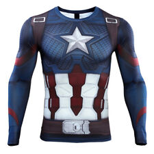 Camiseta Cosplay Super-herói Avenger Capitão América Tecnologia Avançada comprar usado  Enviando para Brazil