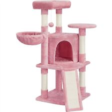 Árvore para gatos com cesta de condomínio plataforma de poleiro para gatos internos gatinhos rosa usada, usado comprar usado  Enviando para Brazil