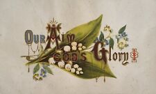Victorian religious card for sale  LEICESTER