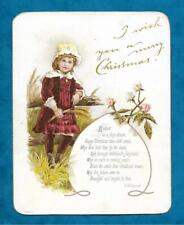 Victorian christmas card for sale  KING'S LYNN