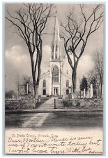 1907 Vista Exterior St Pauls Church Building Norwalk Connecticut Cartão Postal Vintage comprar usado  Enviando para Brazil