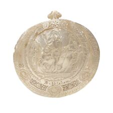 Lembrança de peregrino do século XIX da Terra Santa, concha esculpida em madrepérola comprar usado  Enviando para Brazil