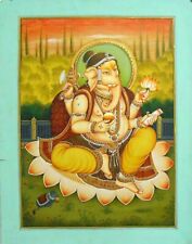 Ganesha God Painting Decorative Wall Hanging Indian Art Hinduism for sale  Shipping to Canada