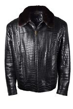 $125k ZILLI POROSUS CROCODILE LEATHER JACKET SILK LINED EU 60 US 50 FITS 56/46 for sale  Shipping to South Africa