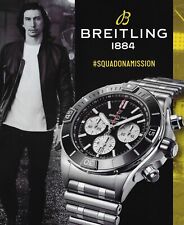 2019 Breitling 1884 Adam Driver Squad on Mission cronômetro impressão vintage anúncio x comprar usado  Enviando para Brazil