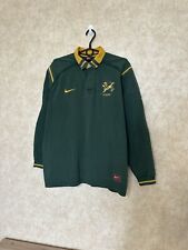 SOUTH AFRICA RUGBY JERSEY LONG SLEEVE VINTAGE RARE SHIRT NIKE MENS SIZE L for sale  Shipping to South Africa