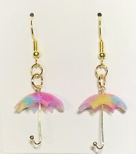 Usado, Brincos pendurados em gota guarda-chuva colorido dourado ☂️!! comprar usado  Enviando para Brazil