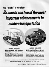 1952 GMC Medium Duty Trucks 2 1/2 Ton Diesel "Important" Original Ad  for sale  Boise