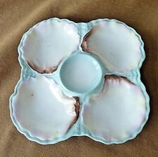 GEORGE JONES  CRESCENT CHINA ANTIQUE  MAJOLICA OYSTER DISH * PRICE REDUCED for sale  LINCOLN
