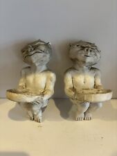 Pair Of Plaster Gargoyle Wall Hangers for sale  Shipping to South Africa