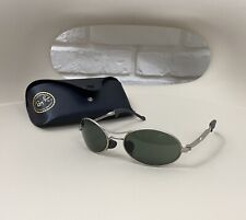Używany, Retro Vintage lata 90. B&L Ray-Ban W2178 Orbs Ellipse Silver Okulary przeciwsłoneczne Stalowa ramka na sprzedaż  PL