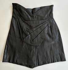 Short cuir noir d'occasion  Paris XVII