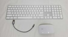 Teclado mágico Apple A1843 con teclado numérico plateado/blanco + Magic Mouse A1657 segunda mano  Embacar hacia Mexico