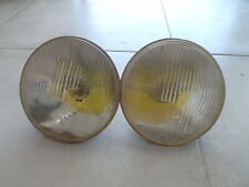 Used, Hella Vintage Car Round Headlamps  7" Bulb 12V 14525 R7/R1 Pair for sale  Shipping to South Africa